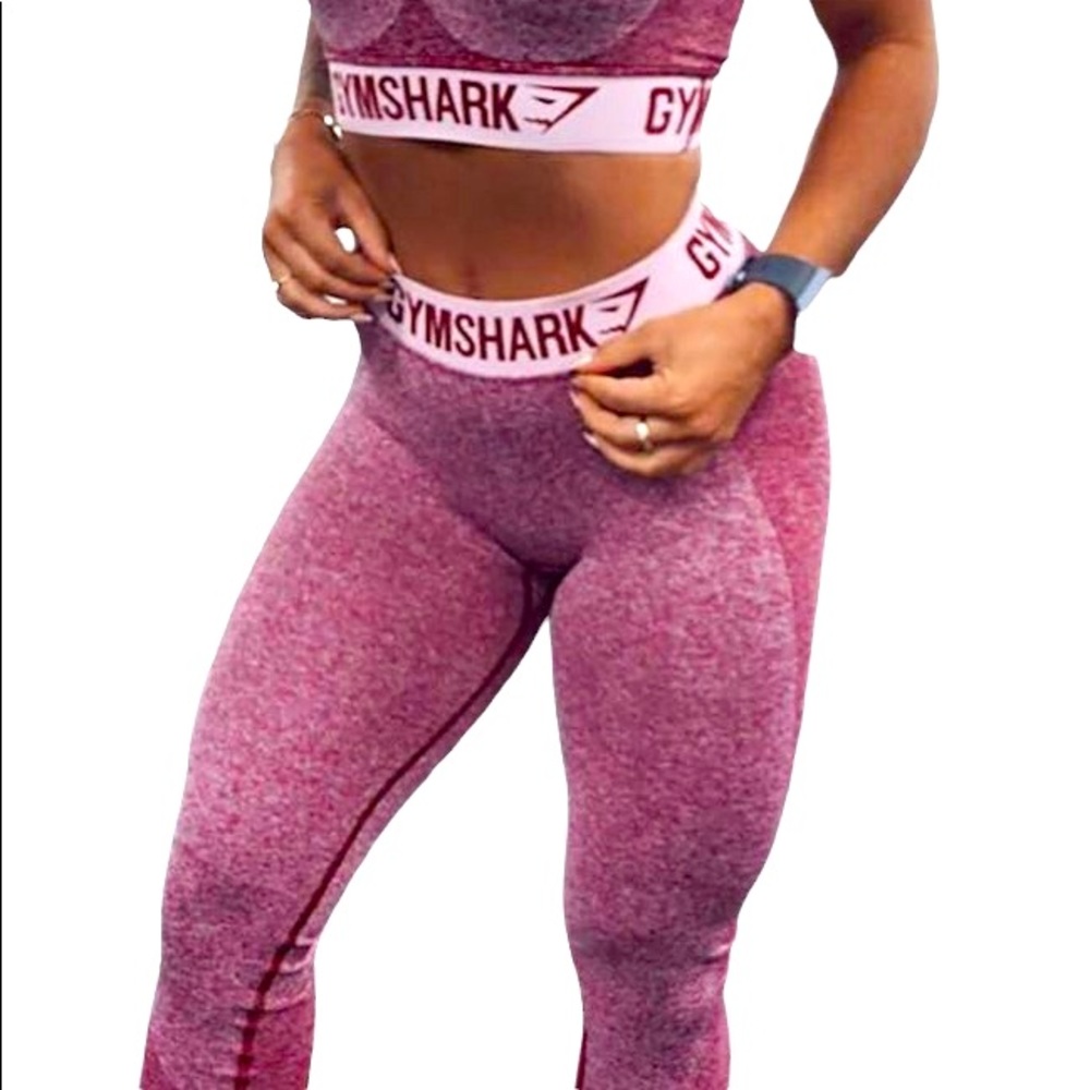 Gymshark flex leggings - beet marl/chalk pink - Picture 5 of 12
